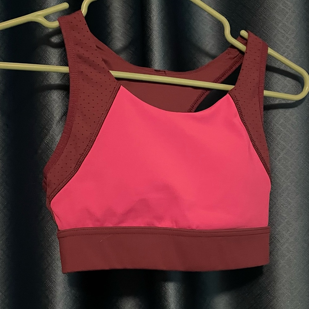 Women's Pink and Purple Sports Bra